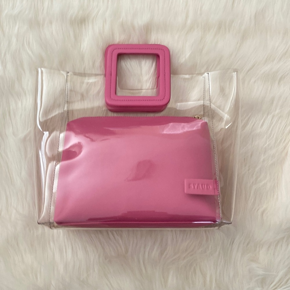 STAUD Shirley bag  PVC pink NWOT